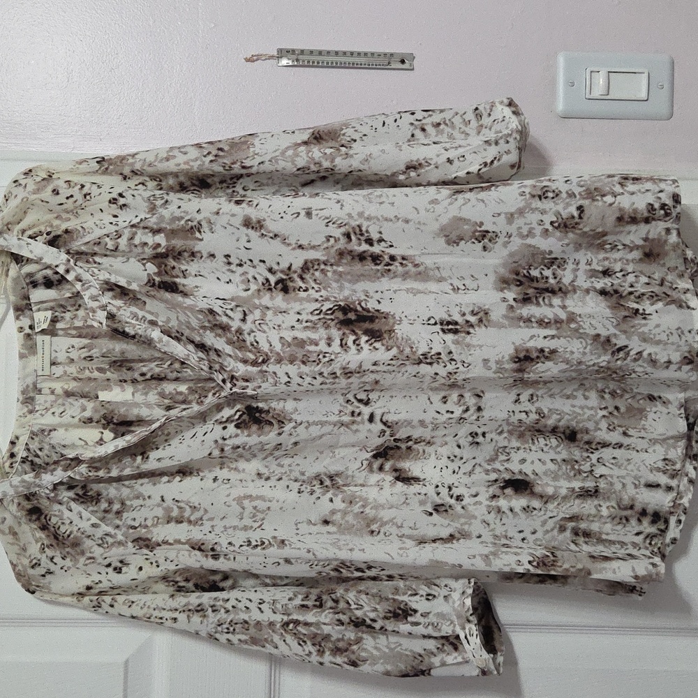 Mercer & Madison Brown Animal Print Top